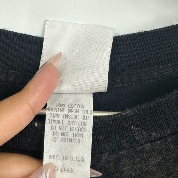 Harley Davidson Cafe Las Vegas Custom Bleach Splatter Short Sleeve Shirt - Picture 5 of 8